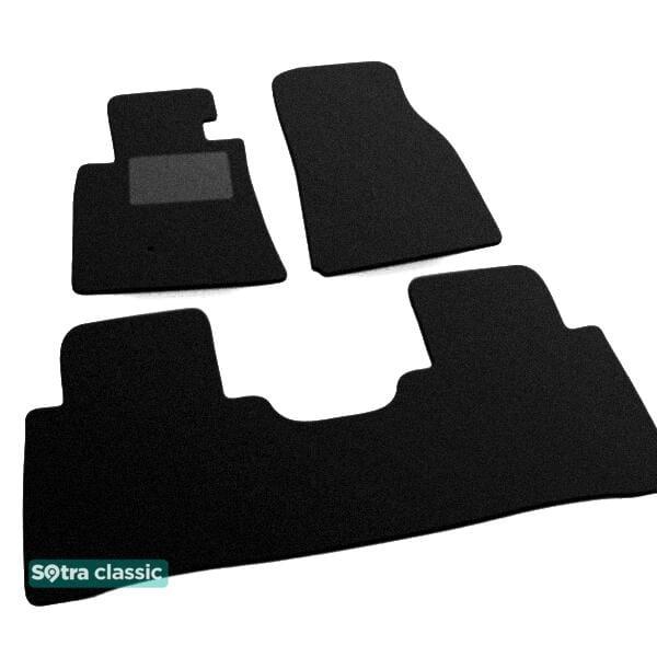 Sotra 00708-GD-BLACK Interior mats Sotra two-layer black for Mitsubishi Pajero (1999-2006), set 00708GDBLACK