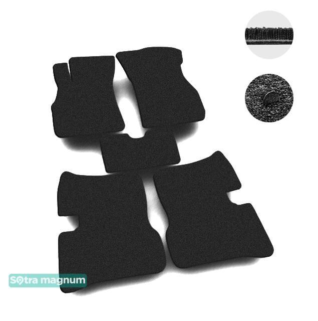 Sotra 00722-MG15-BLACK Interior mats Sotra two-layer black for Hyundai Accent (2000-2005), set 00722MG15BLACK