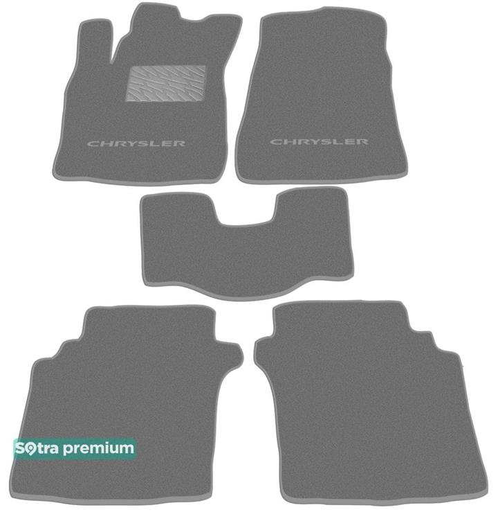 Sotra 00724-CH-GREY Interior mats Sotra two-layer gray for Chrysler Stratus (1996-2000), set 00724CHGREY