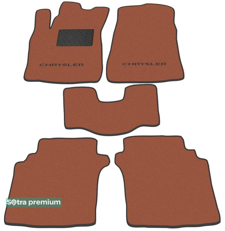 Sotra 00724-CH-TERRA Interior mats Sotra two-layer terracotta for Chrysler Stratus (1996-2000), set 00724CHTERRA