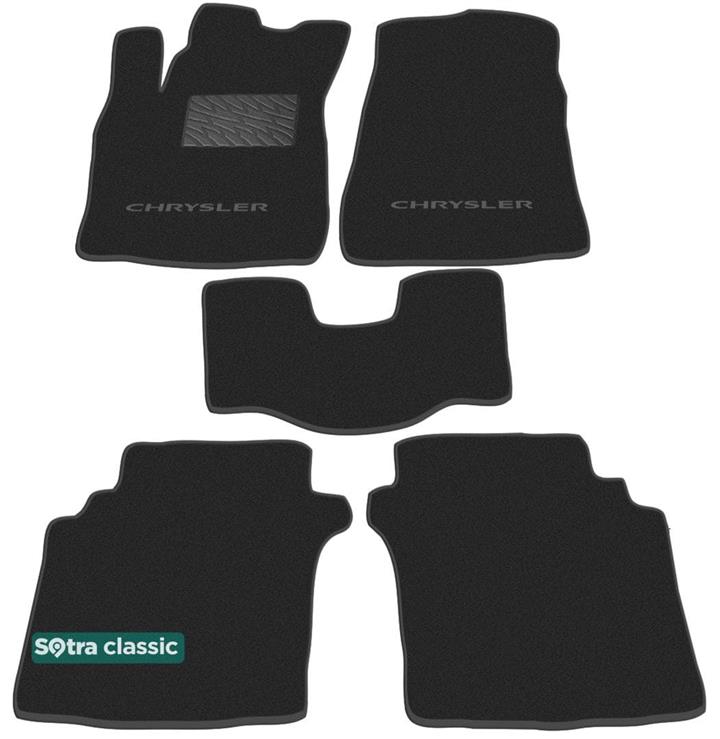 Sotra 00724-GD-BLACK Interior mats Sotra two-layer black for Chrysler Stratus (1996-2000), set 00724GDBLACK