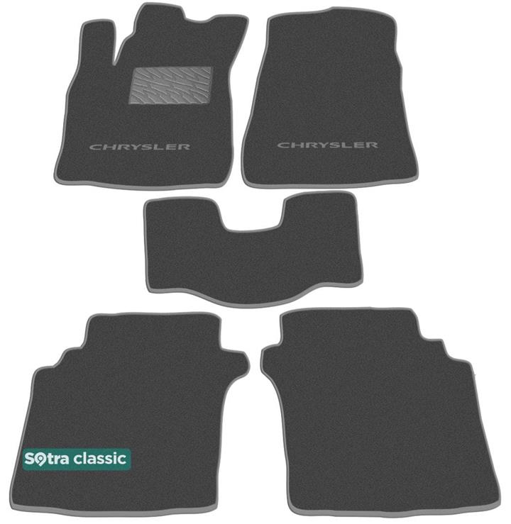 Sotra 00724-GD-GREY Interior mats Sotra two-layer gray for Chrysler Stratus (1996-2000), set 00724GDGREY