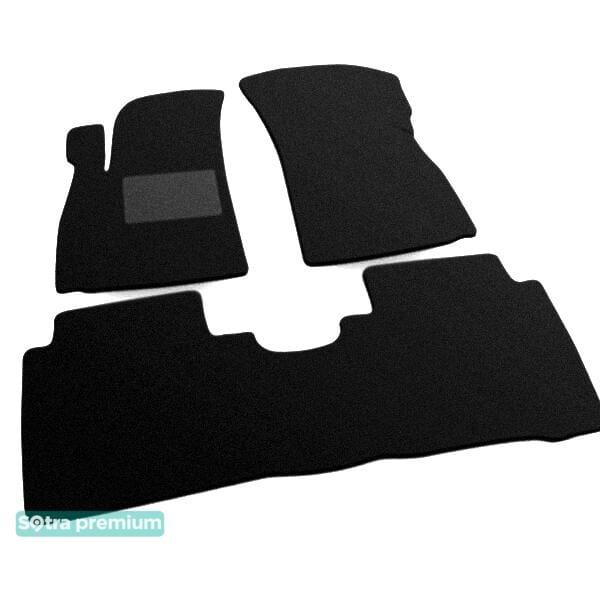 Sotra 00728-CH-BLACK Interior mats Sotra two-layer black for Hyundai Santa fe (2000-2006), set 00728CHBLACK