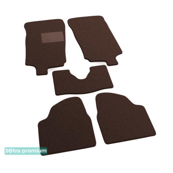 Sotra 00732-CH-CHOCO Interior mats Sotra two-layer brown for Opel Corsa c (2000-2006), set 00732CHCHOCO