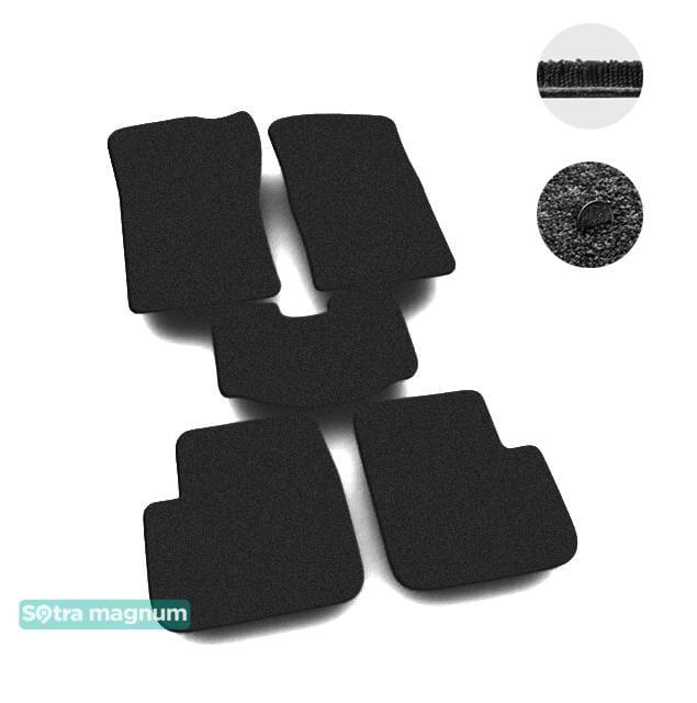 Sotra 00734-MG15-BLACK Interior mats Sotra two-layer black for Toyota Avensis (1999-2003), set 00734MG15BLACK