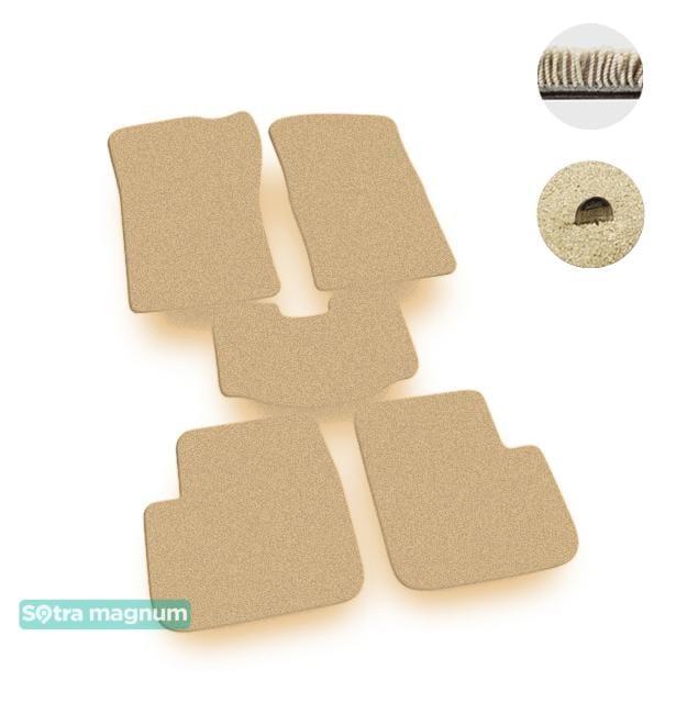 Sotra 00734-MG20-BEIGE Interior mats Sotra two-layer beige for Toyota Avensis (1999-2003), set 00734MG20BEIGE