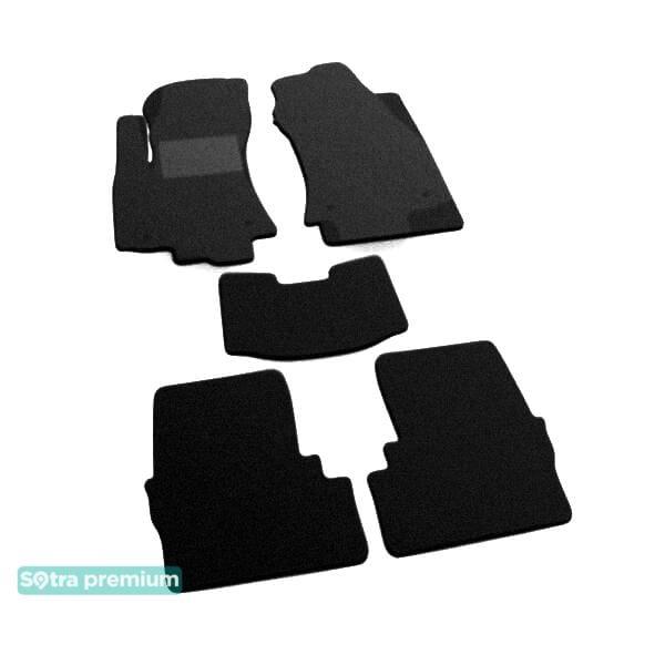 Sotra 00745-CH-BLACK Interior mats Sotra two-layer black for Opel Zafira a (1999-2005), set 00745CHBLACK