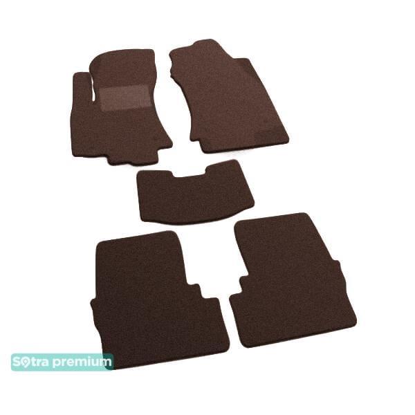 Sotra 00745-CH-CHOCO Interior mats Sotra two-layer brown for Opel Zafira a (1999-2005), set 00745CHCHOCO