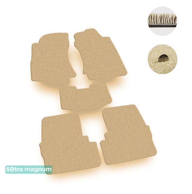 Sotra 00745-MG20-BEIGE Interior mats Sotra two-layer beige for Opel Zafira a (1999-2005), set 00745MG20BEIGE
