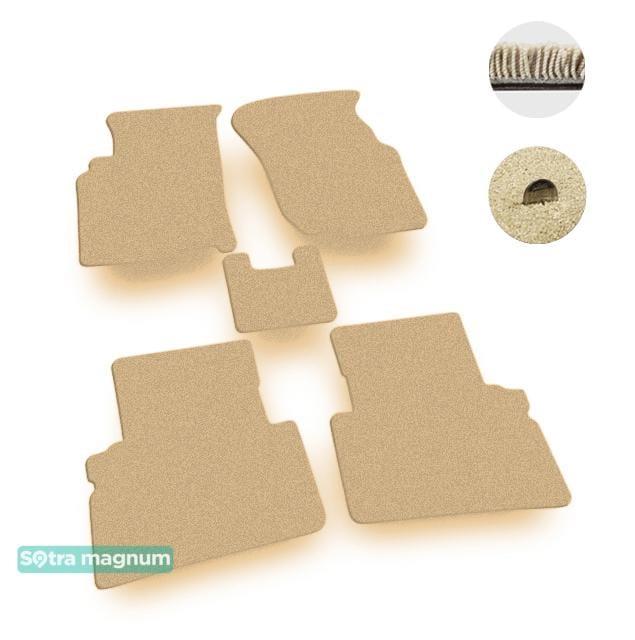 Sotra 00747-MG20-BEIGE Interior mats Sotra two-layer beige for Nissan Almera tino (2000-2006), set 00747MG20BEIGE
