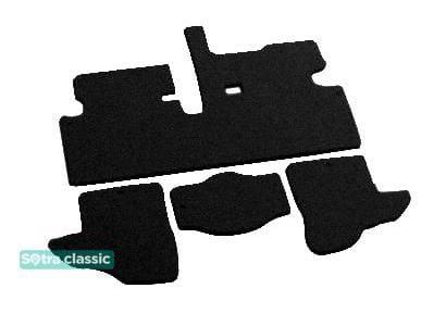 Sotra 00749-5-GD-BLACK Interior mats Sotra two-layer black for Honda Stream (2001-2006), set 007495GDBLACK