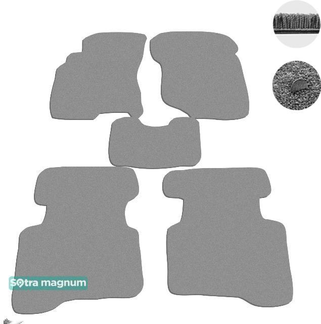 Sotra 00750-MG20-GREY Interior mats Sotra two-layer gray for Nissan X-trail (2001-2007), set 00750MG20GREY