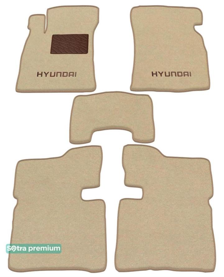Sotra 00754-CH-BEIGE Interior mats Sotra two-layer beige for Hyundai Sonata (2001-2005), set 00754CHBEIGE