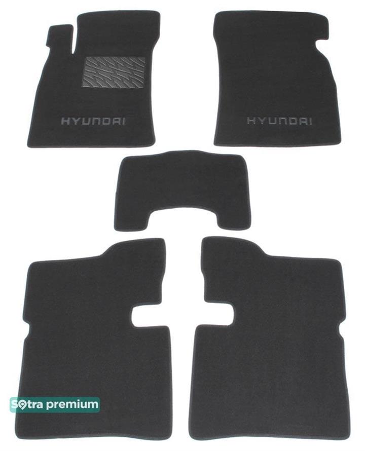 Sotra 00754-CH-GREY Interior mats Sotra two-layer gray for Hyundai Sonata (2001-2005), set 00754CHGREY