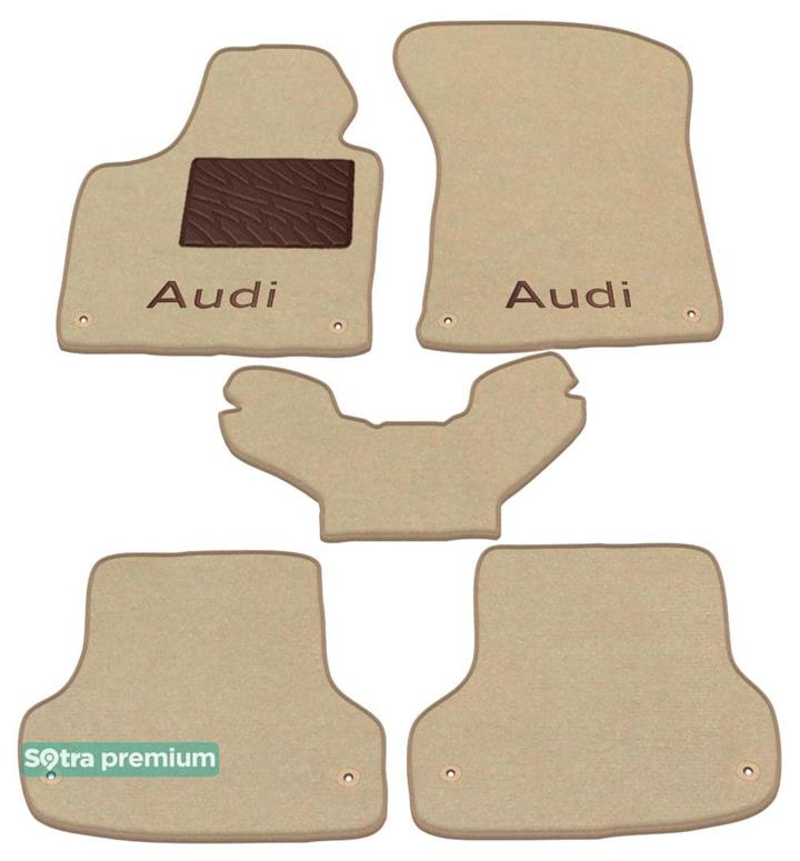 Sotra 00763-CH-BEIGE Interior mats Sotra two-layer beige for Audi A3 (1996-2003), set 00763CHBEIGE