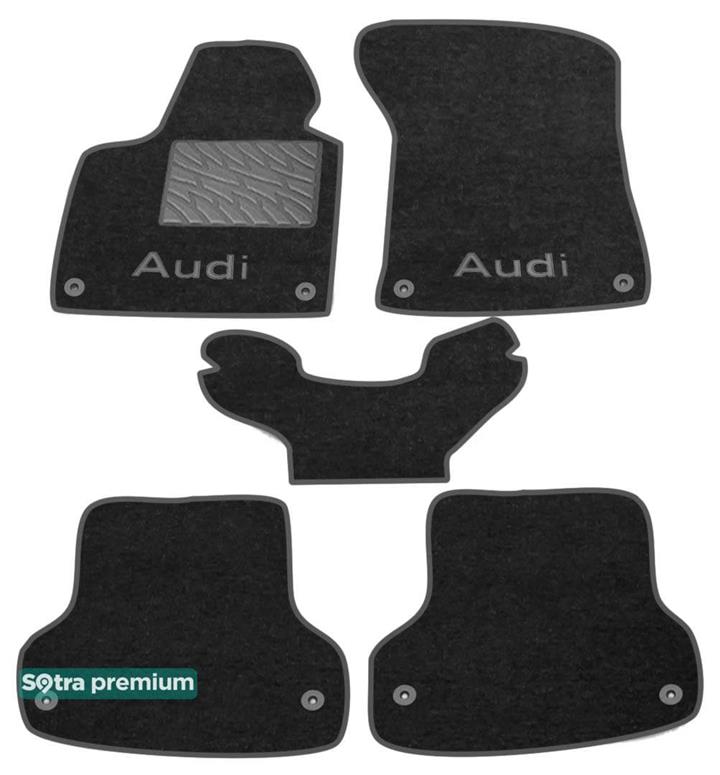 Sotra 00763-CH-BLACK Interior mats Sotra two-layer black for Audi A3 (1996-2003), set 00763CHBLACK