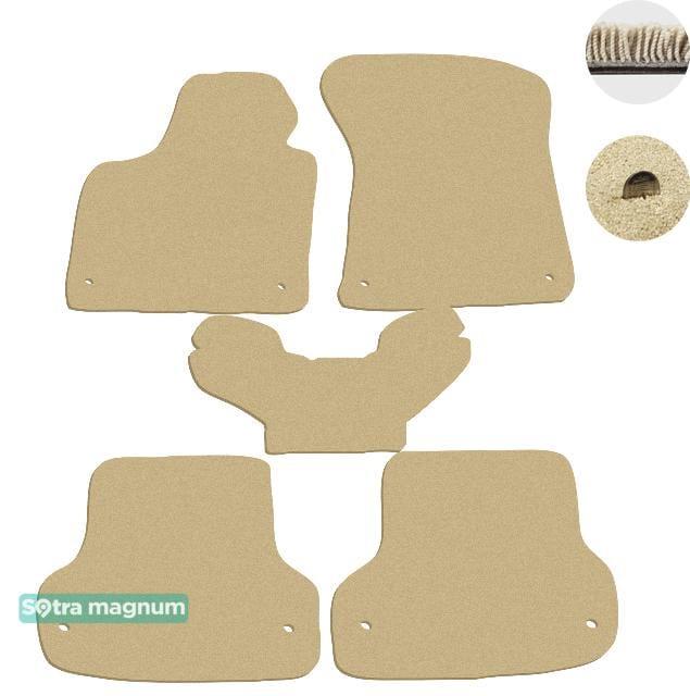 Sotra 00763-MG20-BEIGE Interior mats Sotra two-layer beige for Audi A3 (1996-2003), set 00763MG20BEIGE