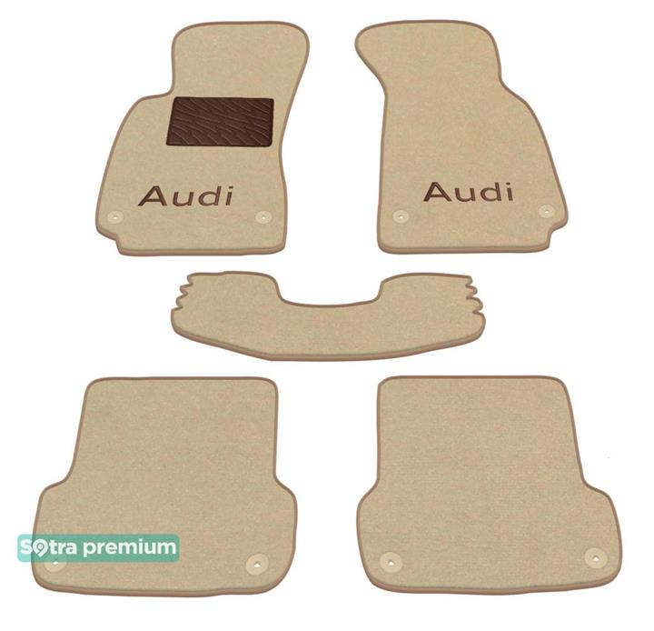 Sotra 00768-CH-BEIGE Interior mats Sotra two-layer beige for Audi A4 (2000-2004), set 00768CHBEIGE