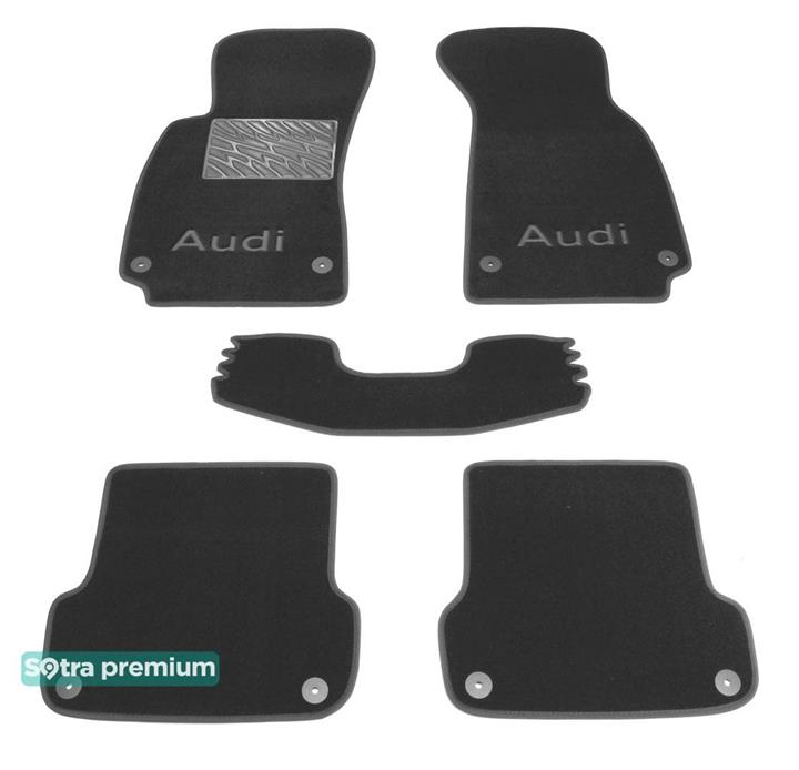 Sotra 00768-CH-GREY Interior mats Sotra two-layer gray for Audi A4 (2000-2004), set 00768CHGREY