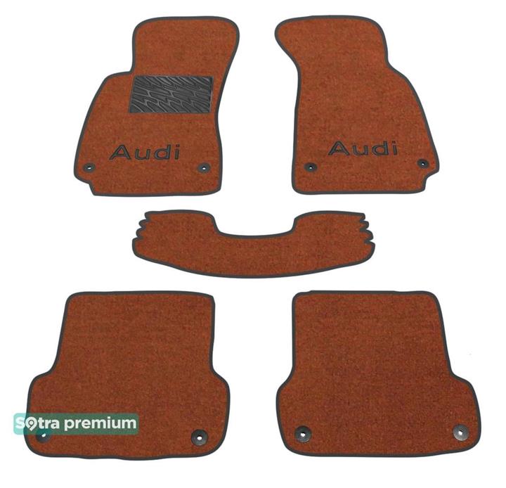 Sotra 00768-CH-TERRA Interior mats Sotra two-layer terracotta for Audi A4 (2000-2004), set 00768CHTERRA