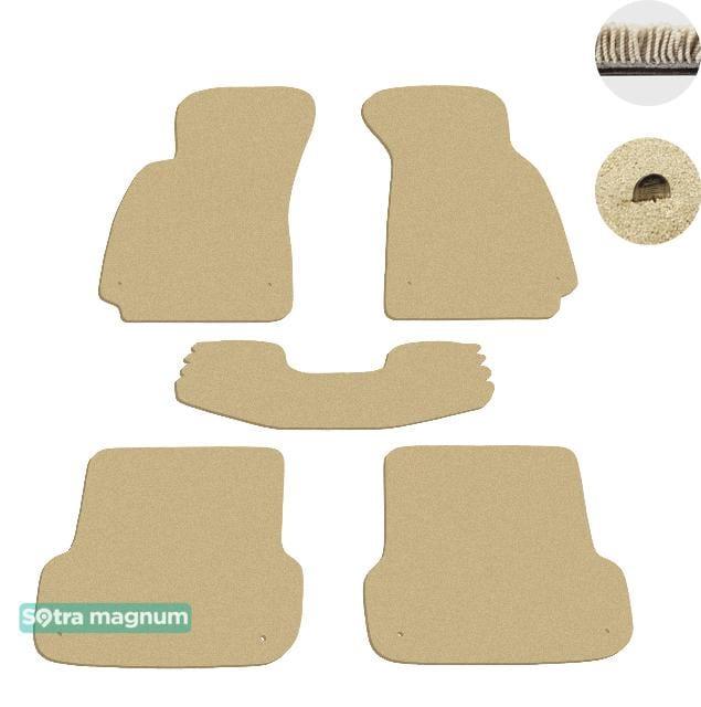 Sotra 00768-MG20-BEIGE Interior mats Sotra two-layer beige for Audi A4 (2000-2004), set 00768MG20BEIGE