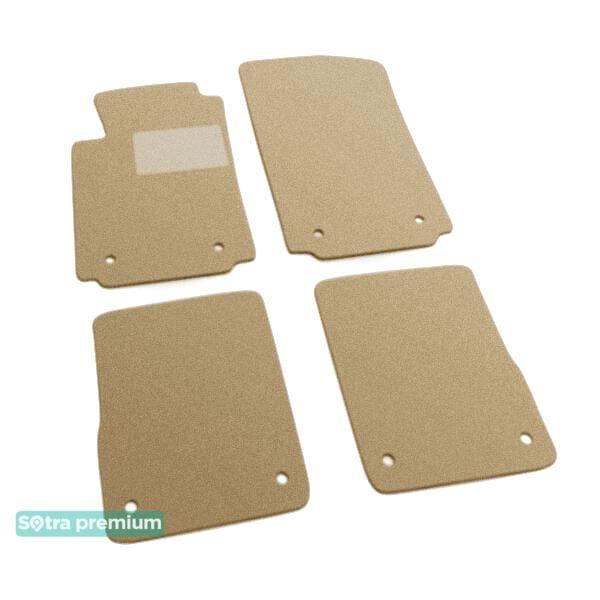 Sotra 00769-CH-BEIGE Interior mats Sotra two-layer beige for Audi A2 (1999-2005), set 00769CHBEIGE
