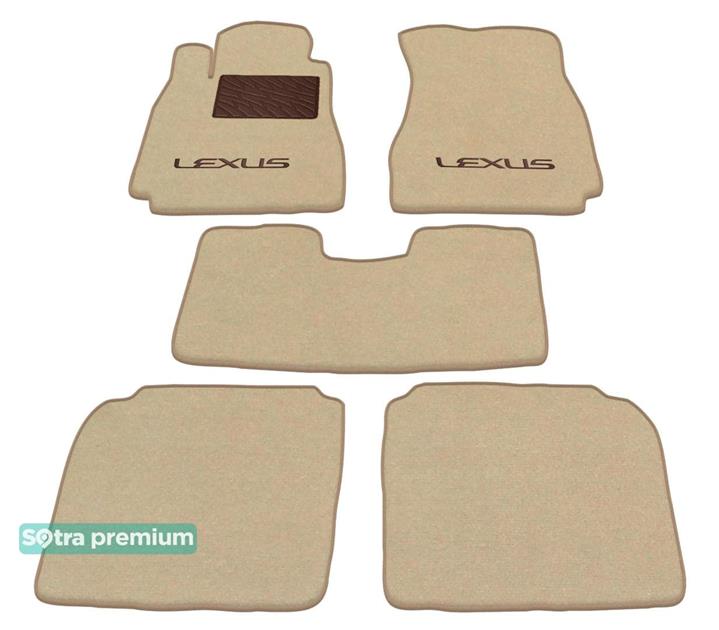 Sotra 00793-CH-BEIGE Interior mats Sotra two-layer beige for Lexus Ls (2000-2007), set 00793CHBEIGE