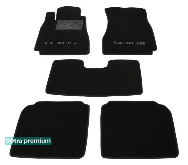 Sotra 00793-CH-BLACK Interior mats Sotra two-layer black for Lexus Ls (2000-2007), set 00793CHBLACK