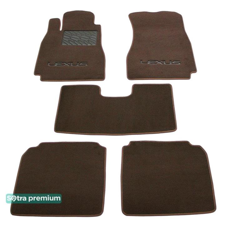 Sotra 00793-CH-CHOCO Interior mats Sotra two-layer brown for Lexus Ls (2000-2007), set 00793CHCHOCO