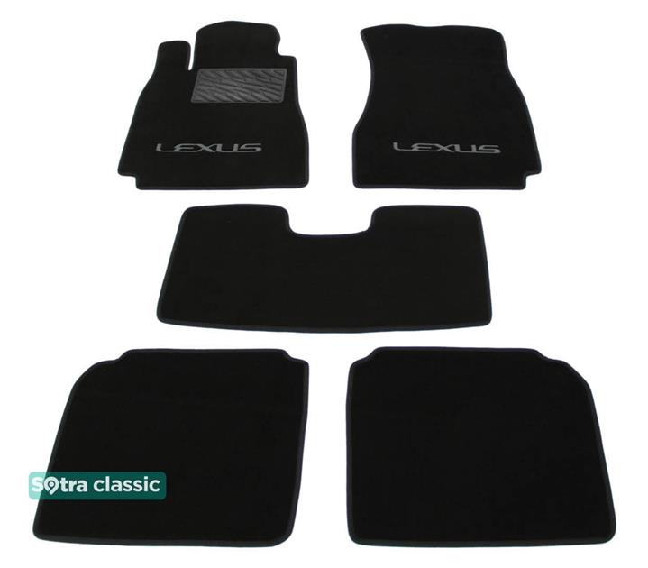 Sotra 00793-GD-BLACK Interior mats Sotra two-layer black for Lexus Ls (2000-2007), set 00793GDBLACK