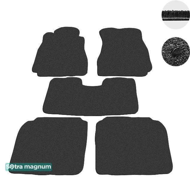 Sotra 00793-MG15-BLACK Interior mats Sotra two-layer black for Lexus Ls (2000-2007), set 00793MG15BLACK
