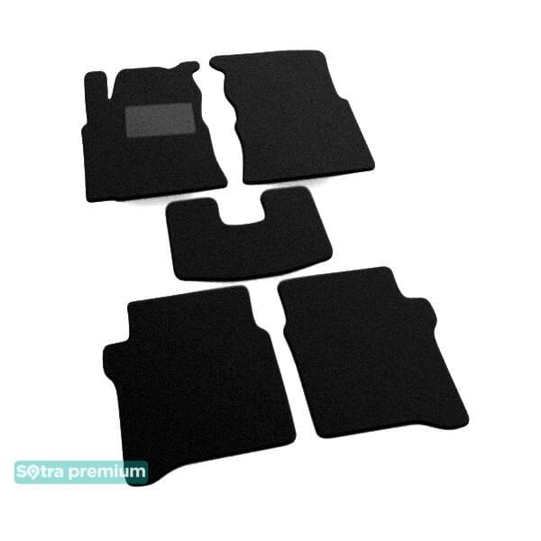 Sotra 00825-CH-BLACK Interior mats Sotra two-layer black for Nissan Primera (2002-2008), set 00825CHBLACK