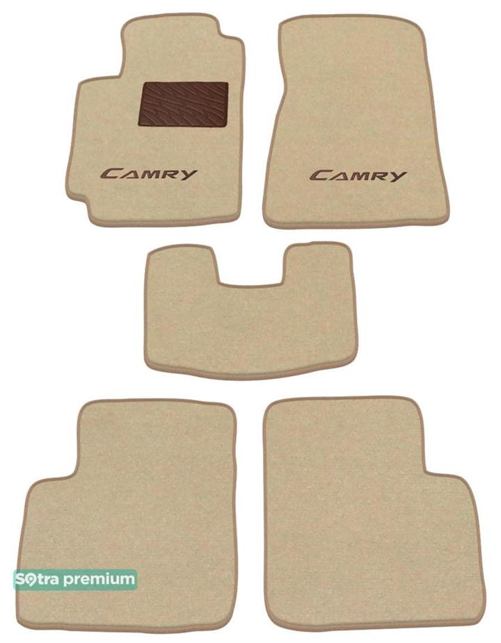 Sotra 00827-CH-BEIGE Interior mats Sotra two-layer beige for Toyota Camry (2002-2006), set 00827CHBEIGE