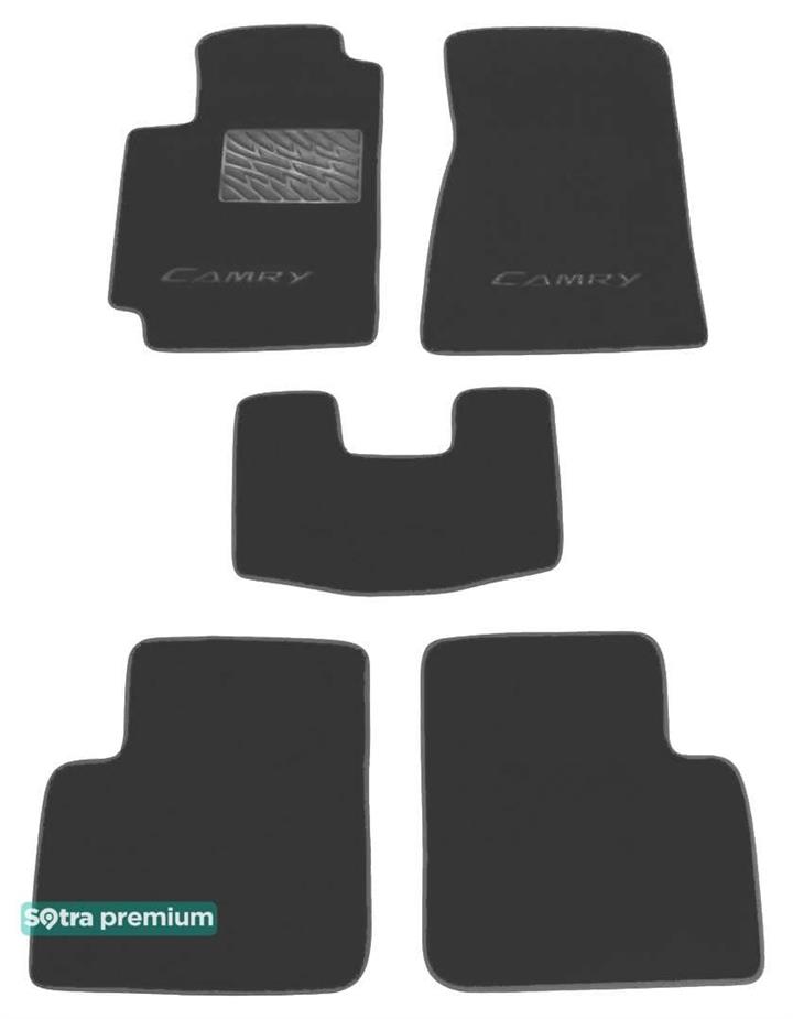 Sotra 00827-CH-GREY Interior mats Sotra two-layer gray for Toyota Camry (2002-2006), set 00827CHGREY