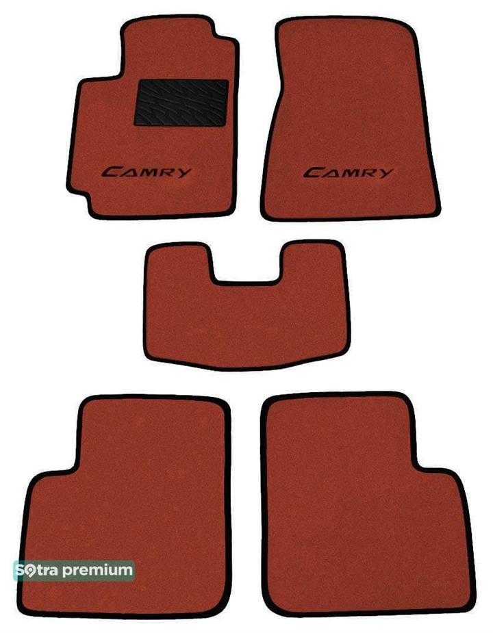 Sotra 00827-CH-TERRA Interior mats Sotra two-layer terracotta for Toyota Camry (2002-2006), set 00827CHTERRA