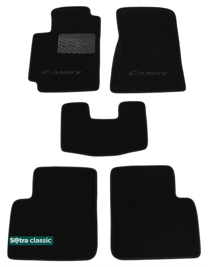 Sotra 00827-GD-BLACK Interior mats Sotra two-layer black for Toyota Camry (2002-2006), set 00827GDBLACK
