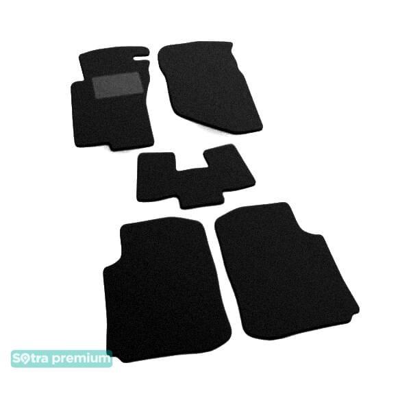 Sotra 00837-CH-BLACK Interior mats Sotra two-layer black for Mitsubishi Lancer (1992-1996), set 00837CHBLACK