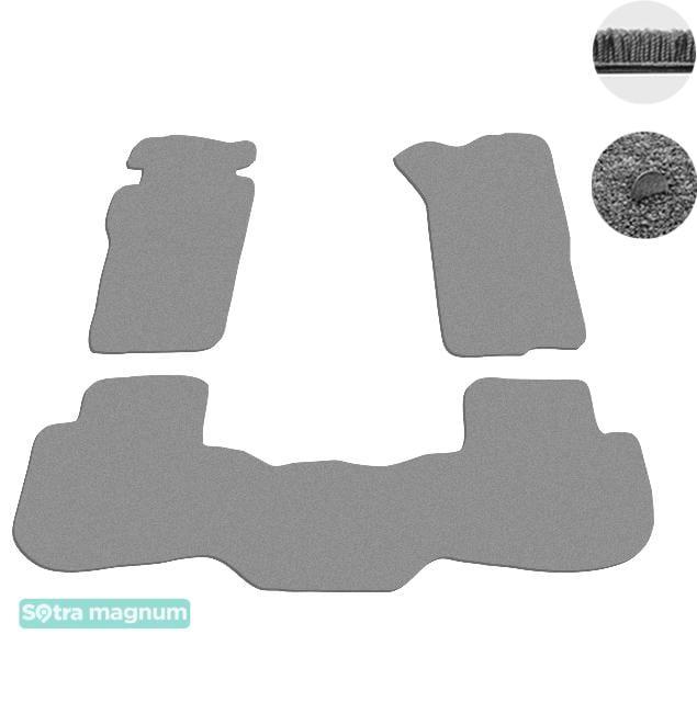 Sotra 00838-MG20-GREY Interior mats Sotra two-layer gray for Nissan Patrol (1990-1997), set 00838MG20GREY