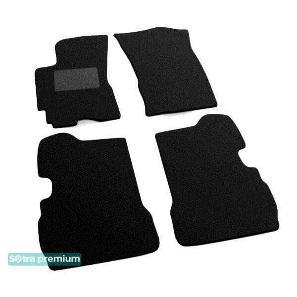 Sotra 00840-CH-BLACK Interior mats Sotra two-layer black for Hyundai Elantra (1991-1995), set 00840CHBLACK