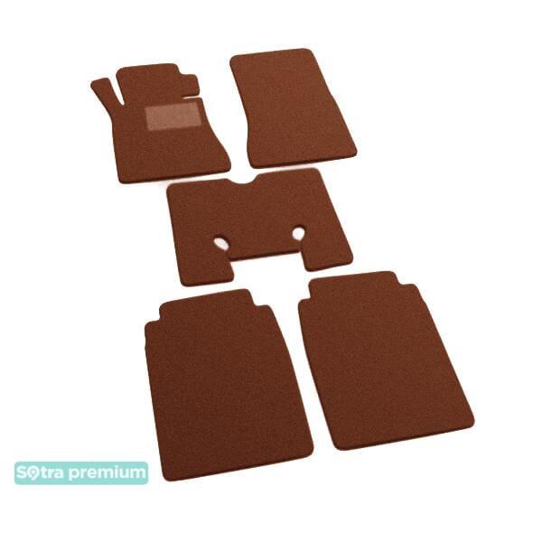 Sotra 00843-CH-TERRA Interior mats Sotra two-layer terracotta for Mercedes S-class (1979-1992), set 00843CHTERRA