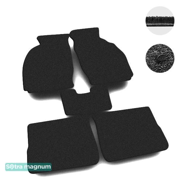 Sotra 00846-MG15-BLACK Interior mats Sotra two-layer black for Suzuki Wagon r+ (2000-2010), set 00846MG15BLACK