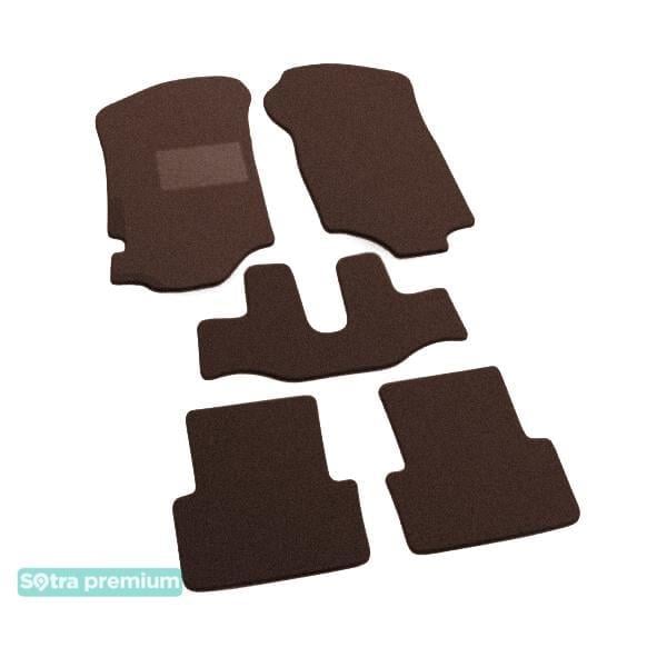 Sotra 00851-CH-CHOCO Interior mats Sotra two-layer brown for Ford Escort (1995-2004), set 00851CHCHOCO