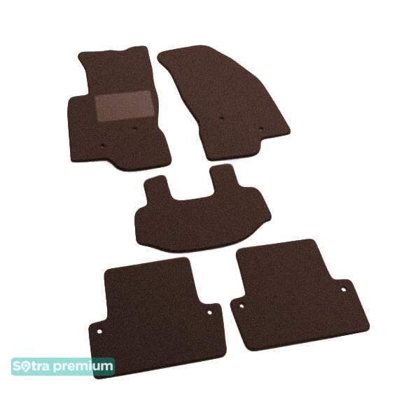 Sotra 00853-CH-CHOCO Interior mats Sotra two-layer brown for Volvo S60 (2000-2009), set 00853CHCHOCO