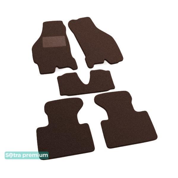 Sotra 00854-CH-CHOCO Interior mats Sotra two-layer brown for Fiat Punto (1999-2011), set 00854CHCHOCO