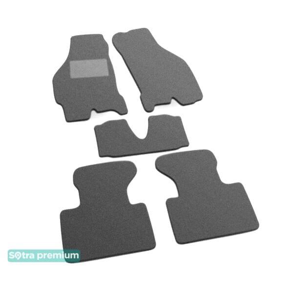 Sotra 00854-CH-GREY Interior mats Sotra two-layer gray for Fiat Punto (1999-2011), set 00854CHGREY