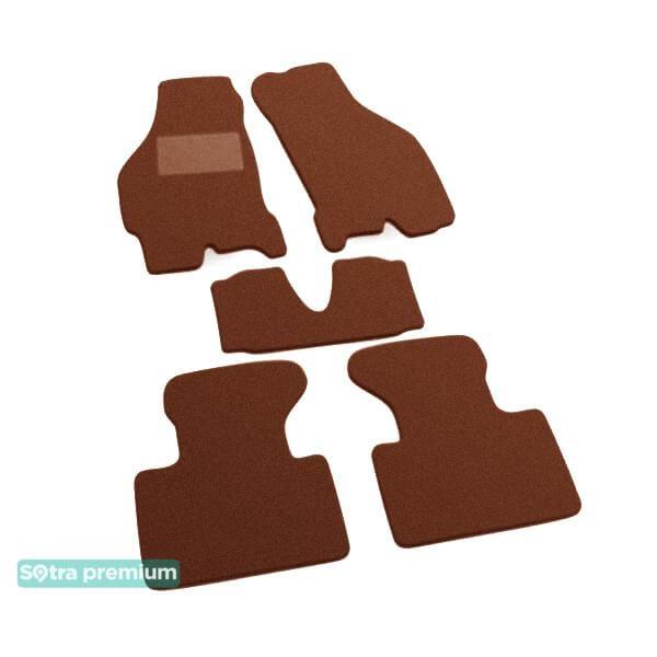 Sotra 00854-CH-TERRA Interior mats Sotra two-layer terracotta for Fiat Punto (1999-2011), set 00854CHTERRA
