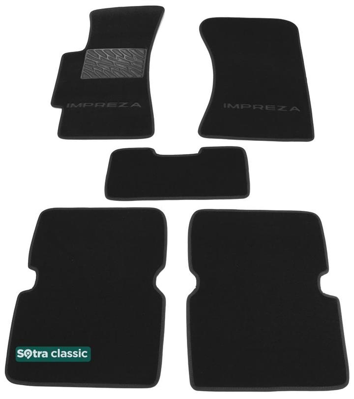 Sotra 00855-GD-GREY Interior mats Sotra two-layer gray for Subaru Impreza (2000-2007), set 00855GDGREY