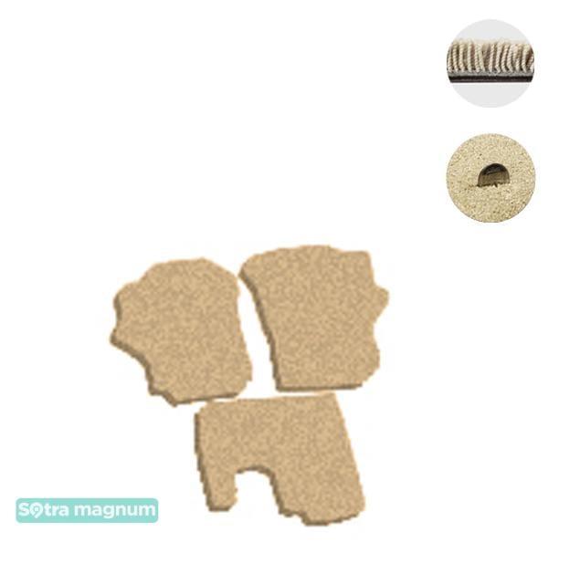 Sotra 00857-1-MG20-BEIGE Interior mats Sotra two-layer beige for Hyundai H-1 (2001-2004), set 008571MG20BEIGE