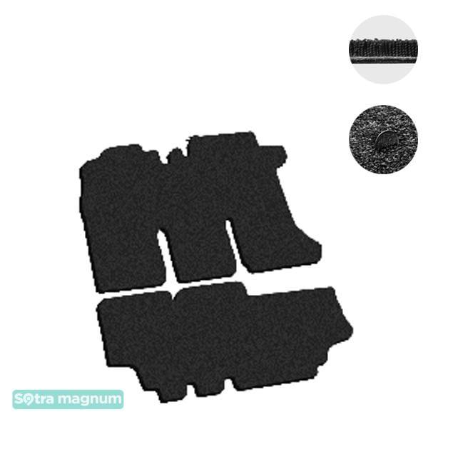 Sotra 00857-5-MG15-BLACK Interior mats Sotra two-layer black for Hyundai H-1 (2001-2004), set 008575MG15BLACK