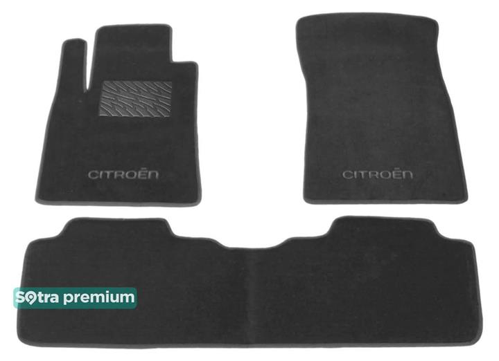 Sotra 00866-CH-GREY Interior mats Sotra two-layer gray for Citroen C5 (2001-2007), set 00866CHGREY
